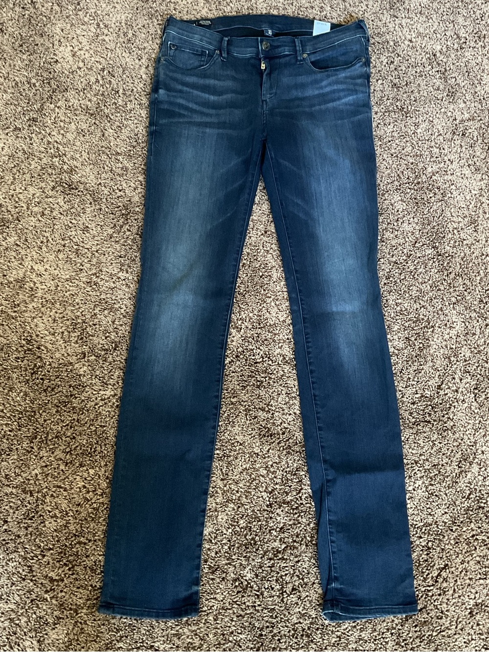 Women’s Preowned True Religion Stella Low Rise Skinny Jeans dark wash sz 32